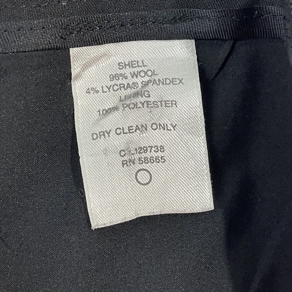 Classiques Entier Women’s Size 10 Medium Solid Black Wool Blend Pencil Skirt - Picture 5 of 9